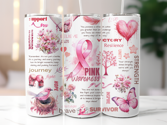 Pink Awareness 20oz Tumbler