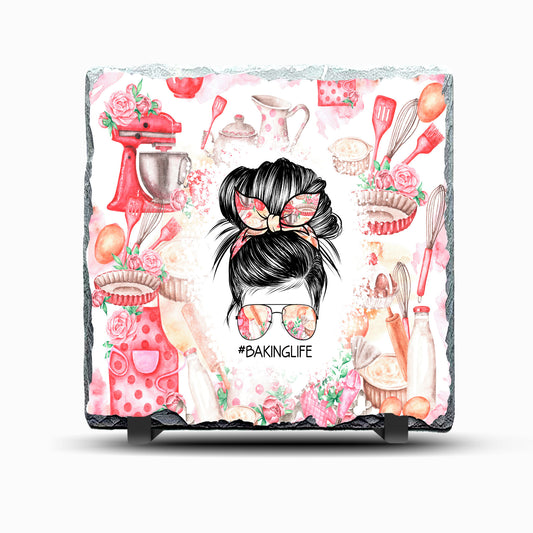 Baking Life Design Printed Rock Slate