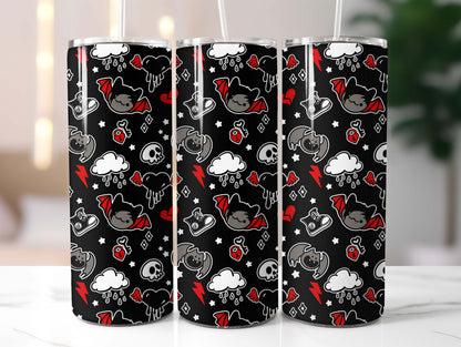 Bats and Skulls 20oz Tumbler