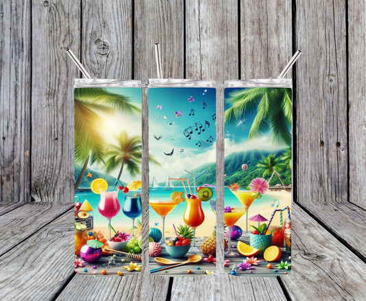 Beach Drinks 20oz Tumbler