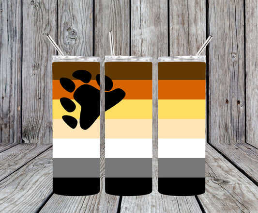 Bear Brotherhood Pride Flag 20oz Tumbler