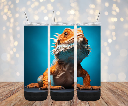 Bearded Dragon 20oz Bluetooth Speaker Tumbler