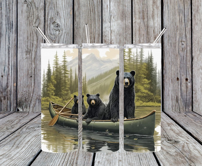 Bears in Boat 20oz Tumbler