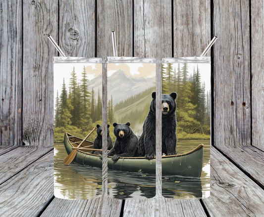 Bears in Boat 20oz Tumbler