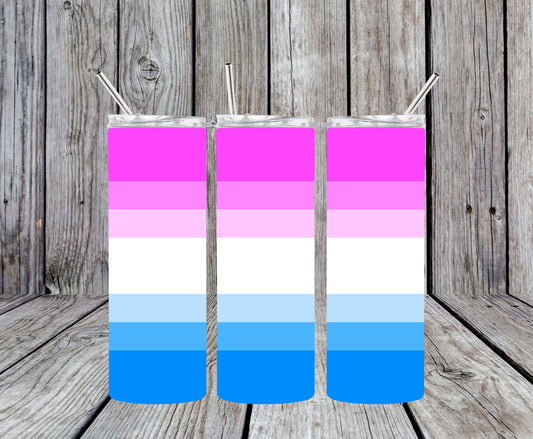 Bicurious Pride Flag 20oz Tumbler