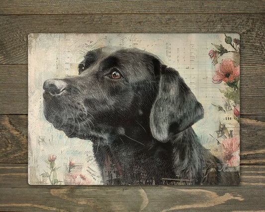 Black Labrador Chopping Cutting Board