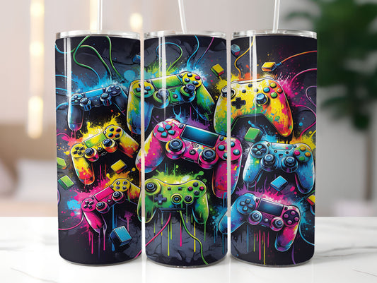 Game Controller Black Design 20oz Tumbler
