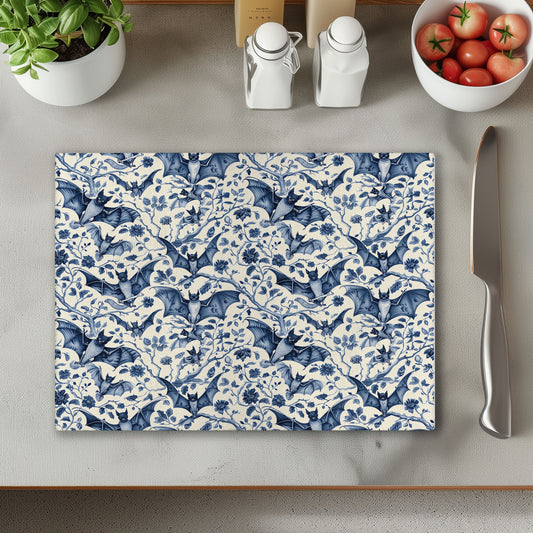 Blue Bats Chopping Cutting Board