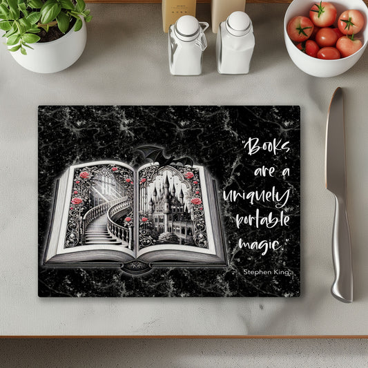 Books Magic Chopping Cutting Board or Coaster