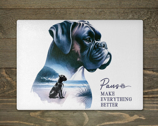 Boxers Paws Chopping Cutting Board