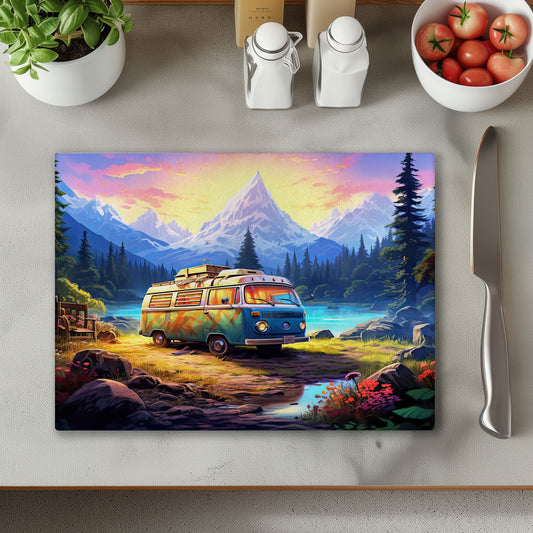 Campervan Chopping Cutting Board or Coaster
