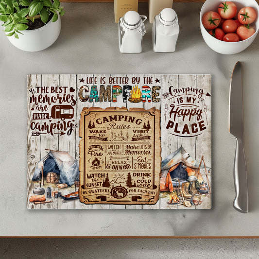 Camping Chopping Cutting Board or Coaster