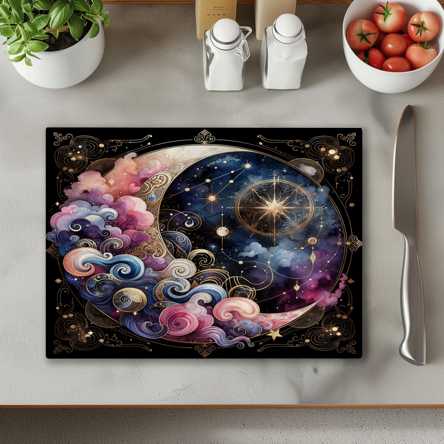 Celestial Chopping Cutting Board