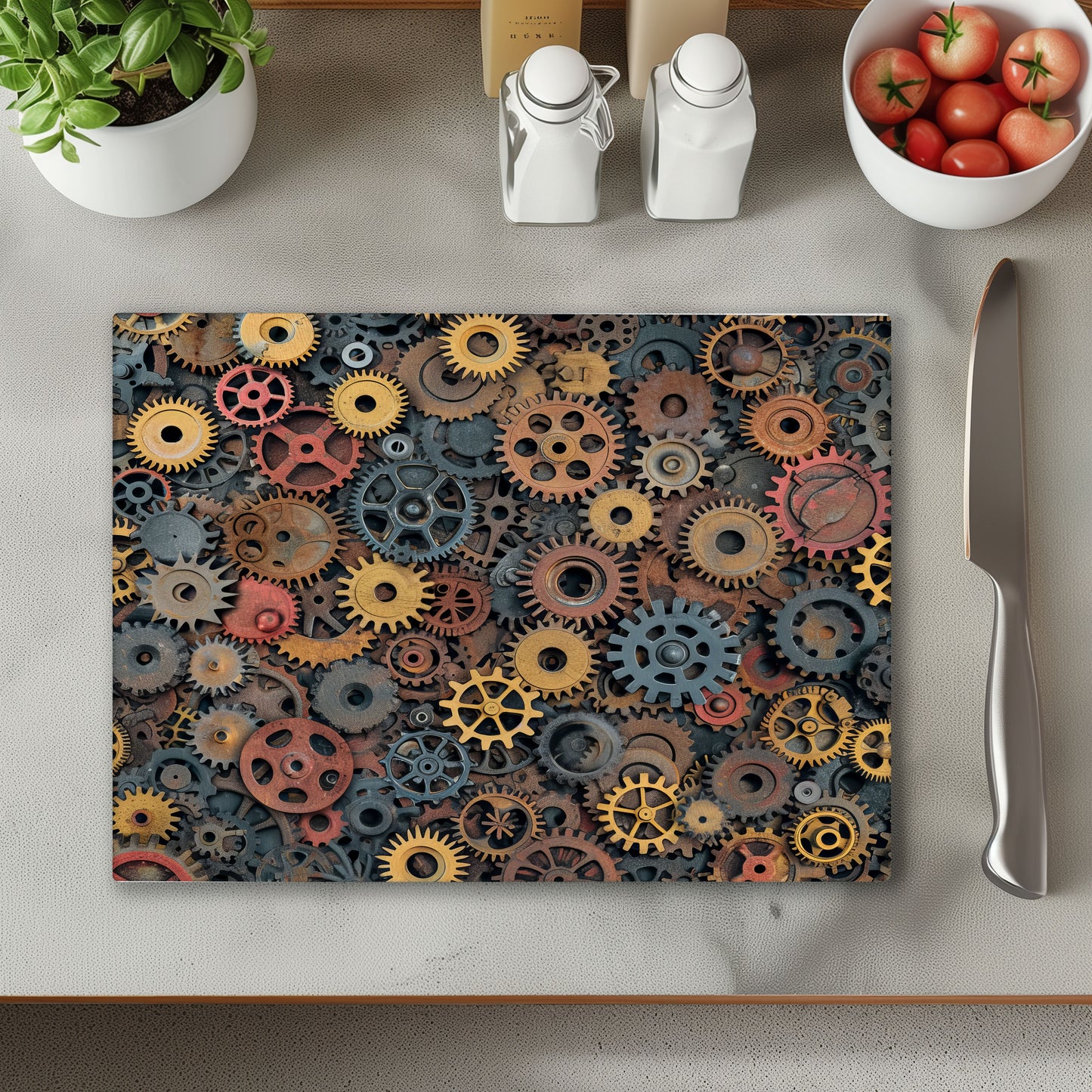 Cogs Chopping Cutting Board