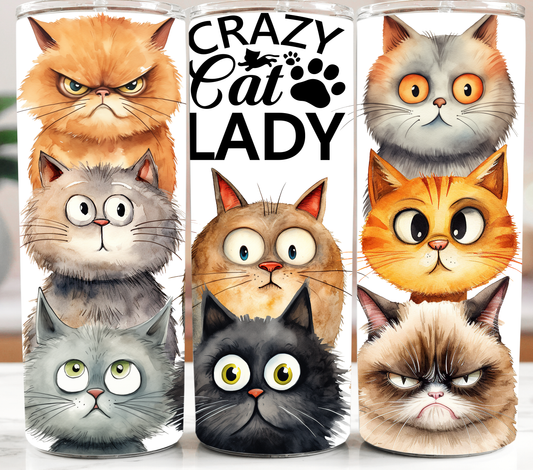 Crazy Cat Lady 20oz Tumbler