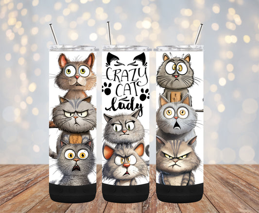 Crazy Cat Lady 20oz Bluetooth Speaker Tumbler