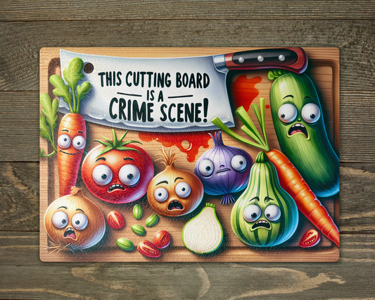 Crime Scene 1 Chopping Board