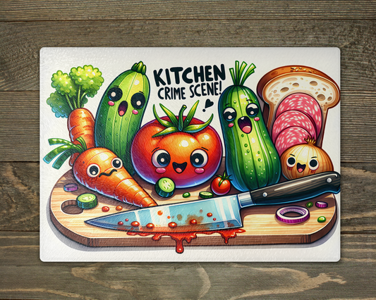 Crime Scene 4 Chopping Board