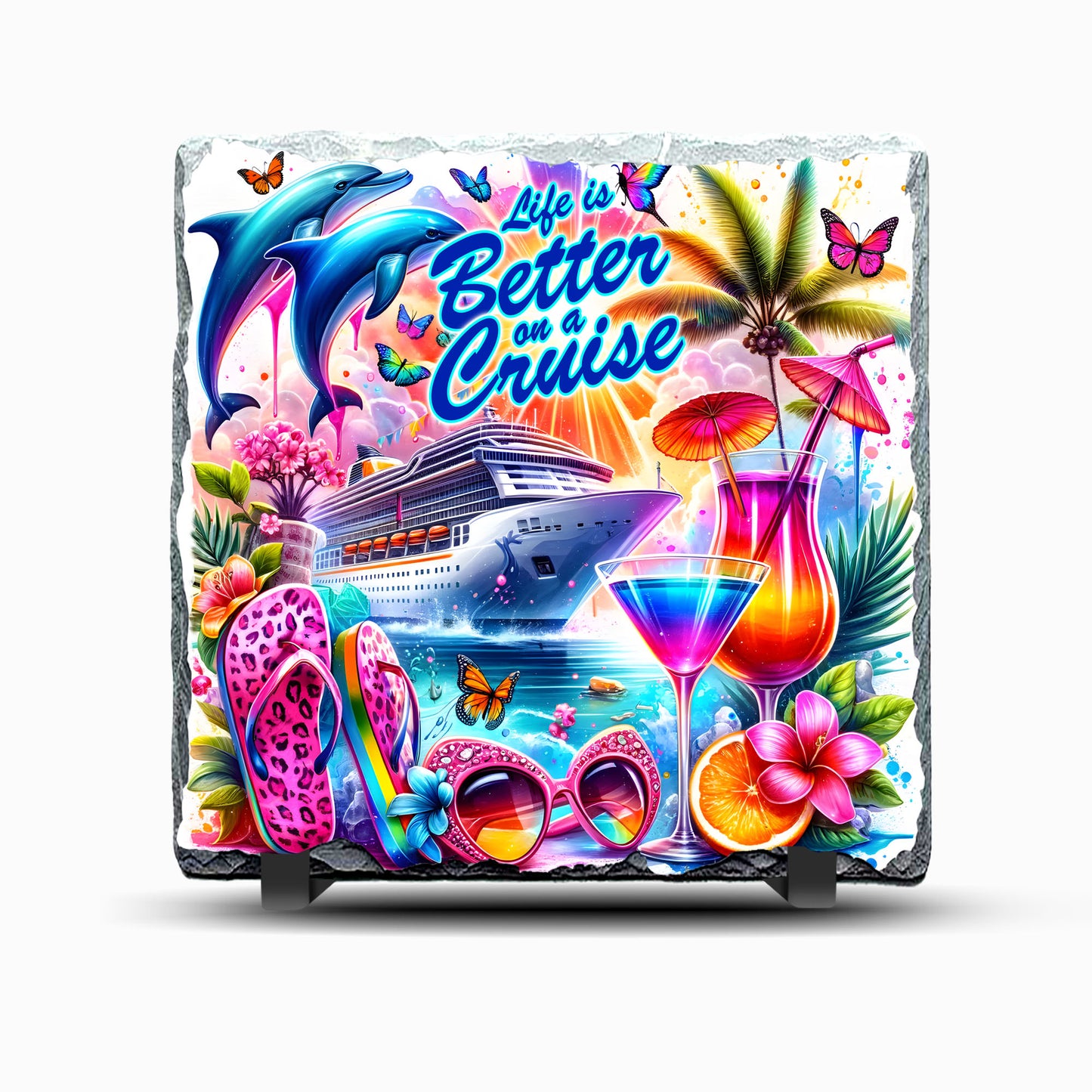 Cruise Life 2 Design Printed Rock Slate