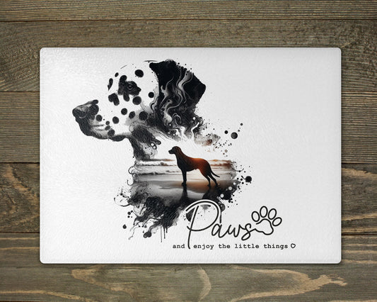 Dalmatian Paws Chopping Cutting Board