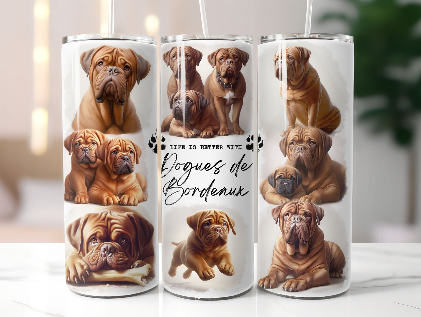 Dogue de Bordeaux Dog Life is Better with 20oz Tumbler