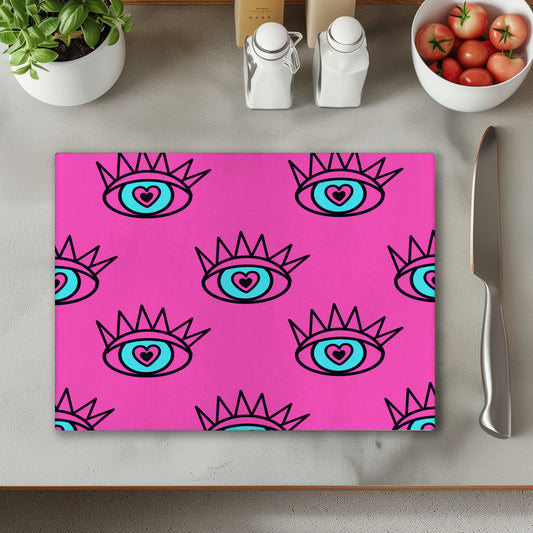 Eyes Glass Chopping Cutting Board