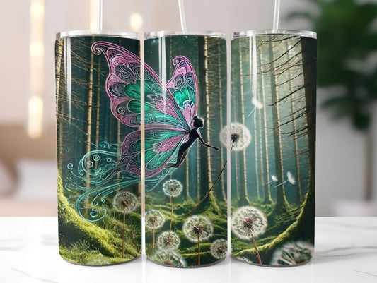 Fairy with Dandelions (11) 20oz Tumbler