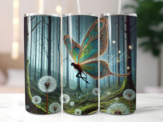 Fairy with Dandelions (14) 20oz Tumbler