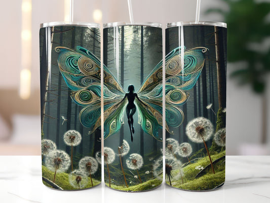 Fairy with Dandelions (3) 20oz Tumbler