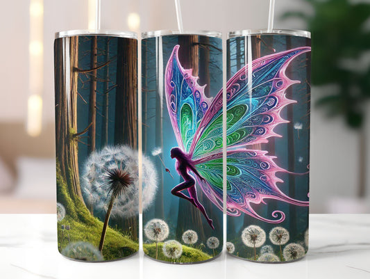 Fairy with Dandelions (4) 20oz Tumbler