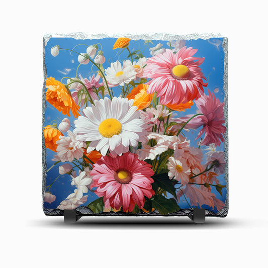 Flowers 1 Design Printed Rock Slate