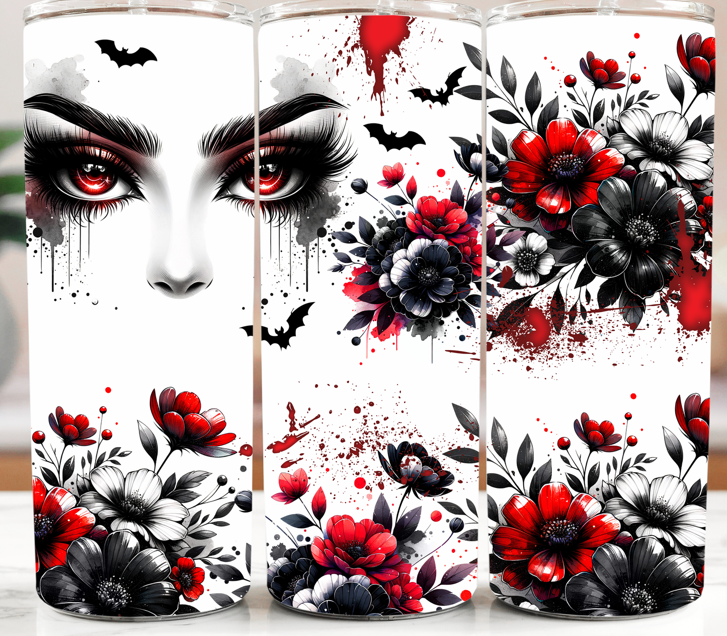 Eyes Roses and Bats 20oz Tumbler