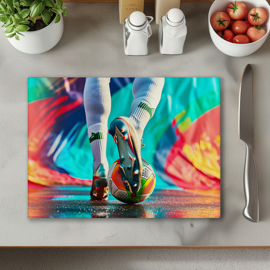 Football Boots Chopping Cutting Board or Coaster