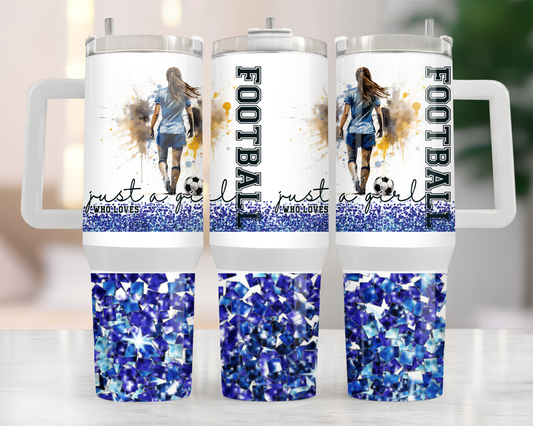 Football Girl 40oz Tumbler