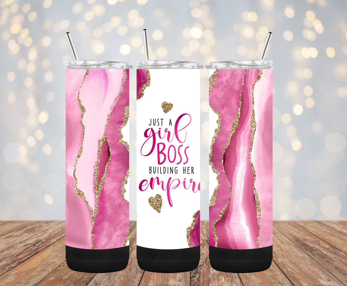 Girl Boss 20oz Bluetooth Speaker Tumbler