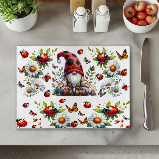 Gonk and Ladybirds Chopping Cutting Board or Coaster