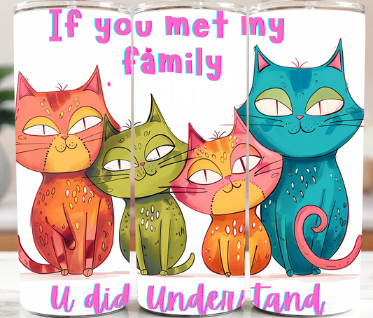 Cat Family 20oz Tumbler