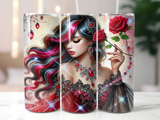 Jewelled Woman 10 Design 20oz Tumbler