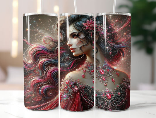 Jewelled Woman 7 Design 20oz Tumbler