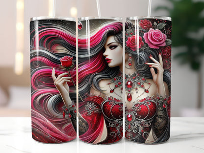 Jewelled Woman 8 Design 20oz Tumbler