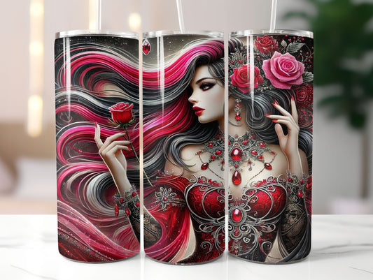 Jewelled Woman 8 Design 20oz Tumbler