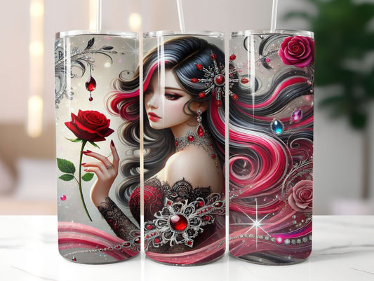Jewelled Woman 9 Design 20oz Tumbler