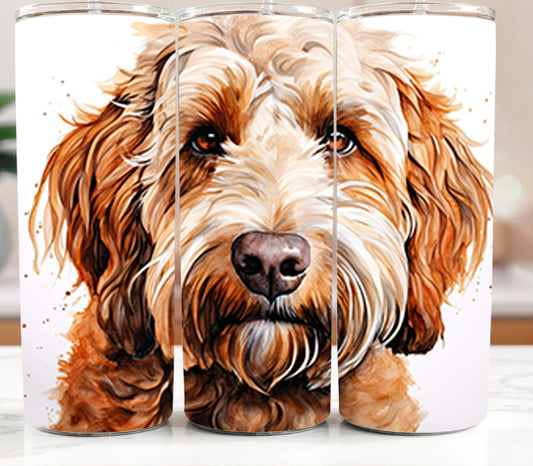 Dog - Labradoodle Face 20oz Tumbler