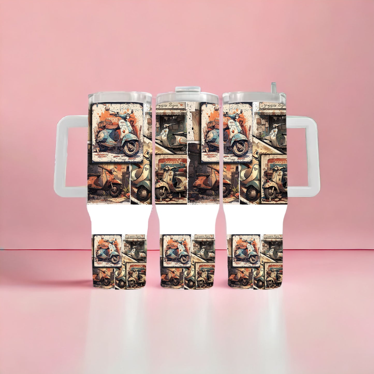 Retro Scooter 40oz Tumbler