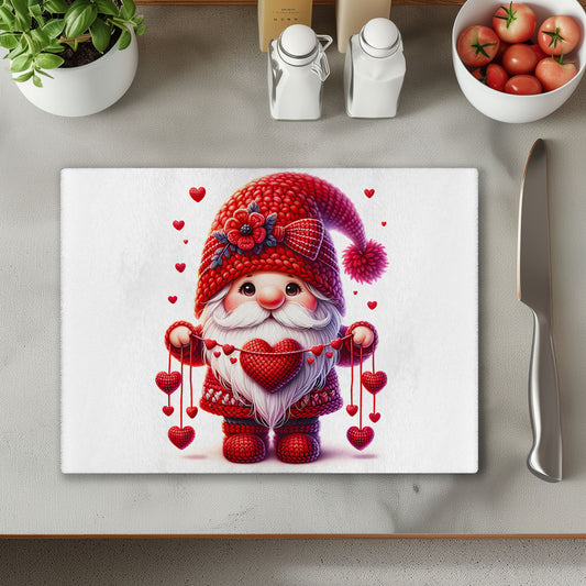 Red Gonk with Hearts 1 Chopping Cutting Board or Coaster