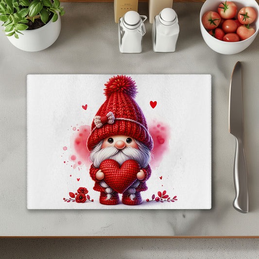Red Gonk with Hearts 3 Chopping Cutting Board or Coaster