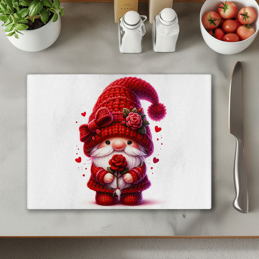 Red Gonk with Hearts 7 Chopping Cutting Board or Coaster