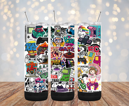 Retro Gamer 20oz Bluetooth Speaker Tumbler