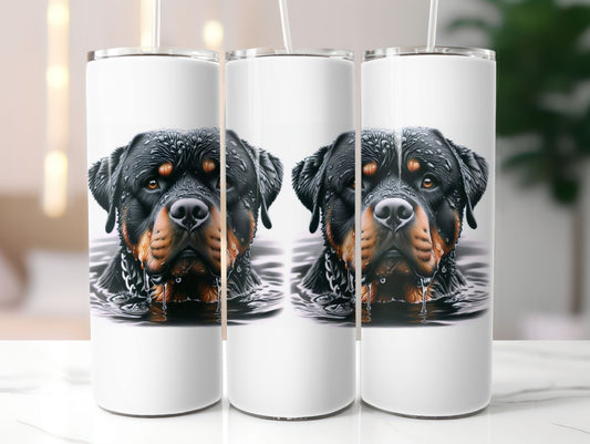 Dog Rottweiler 20oz Tumbler