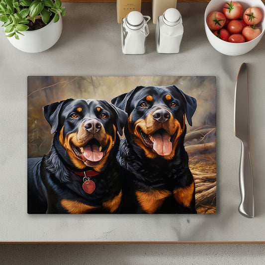 Rottweilers Chopping Cutting Board